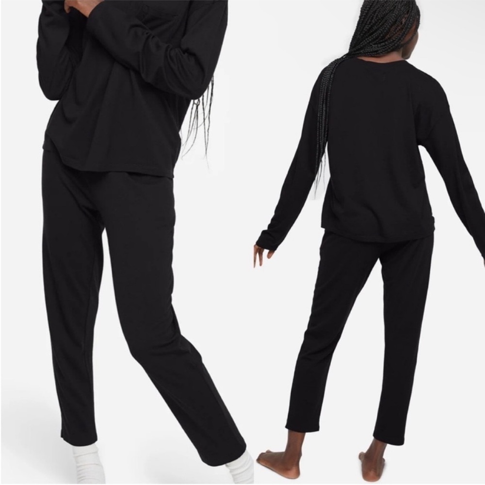 MATE The Label Tencel Sleep Pant Black Straight Leg Lounge Pant
Size S